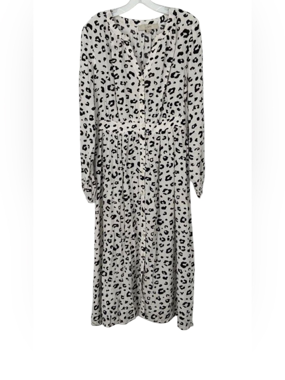 LOFT Leopard Print Dress (Sz 6)